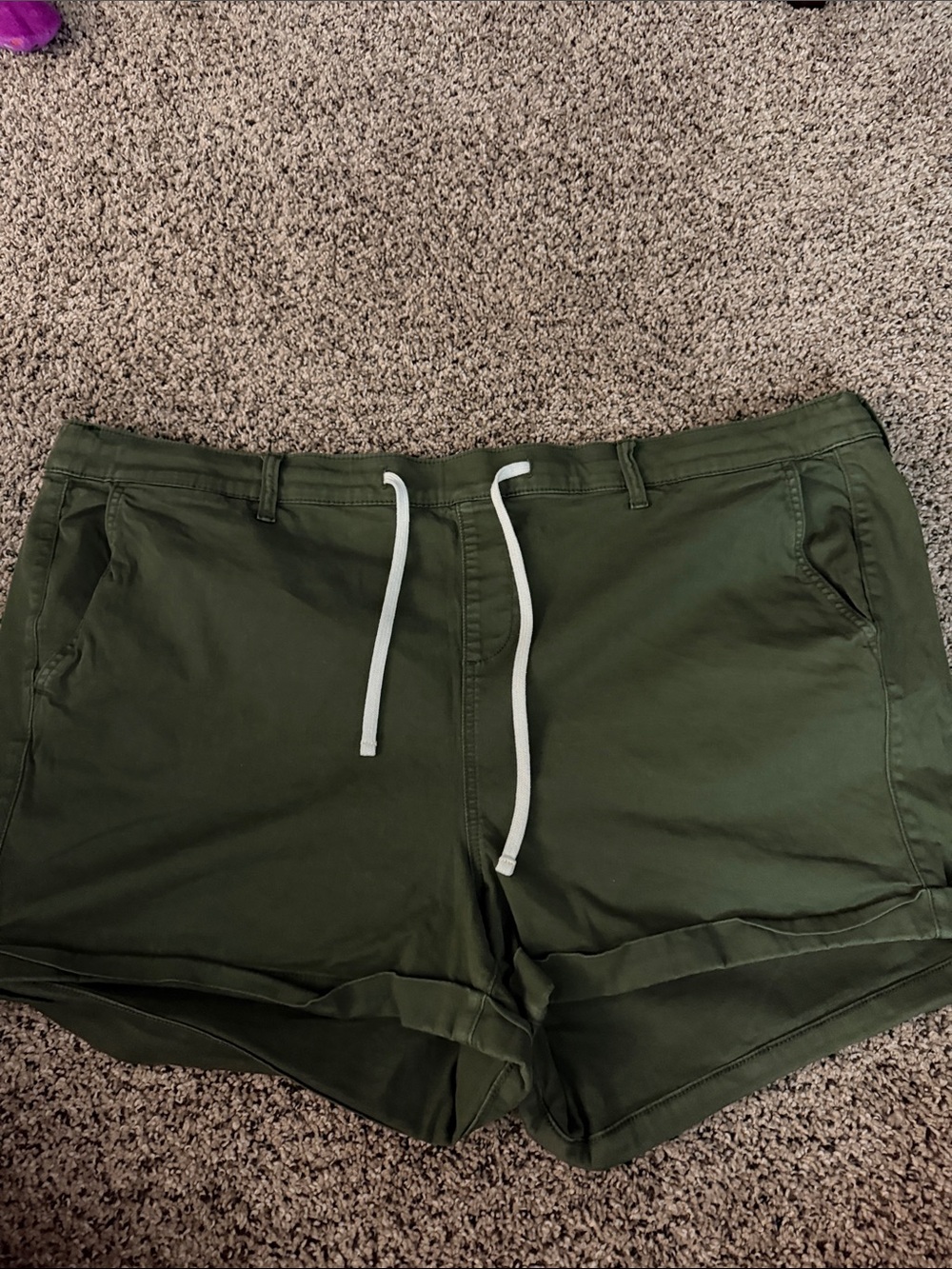 torrid Olive Green Drawstring Casual Shorts